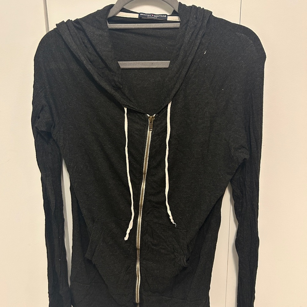 Brandy Melville Zip-Up Hoodie
